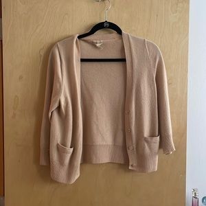 Muted pink cashmere jcrew sweater